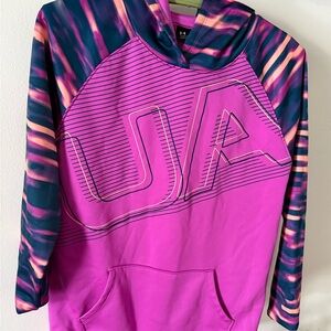 Under Armour Pink and Orange ColdGear Hoodie